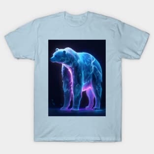Colourful neon polar bear T-Shirt